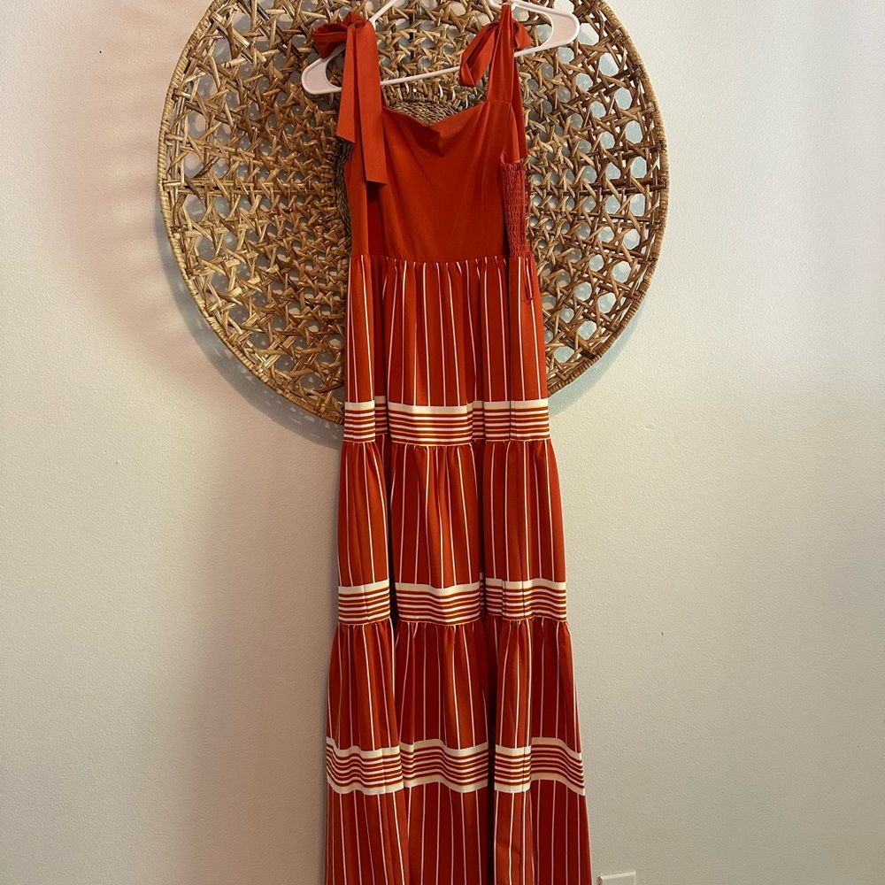 A loves A burnt orange maxi